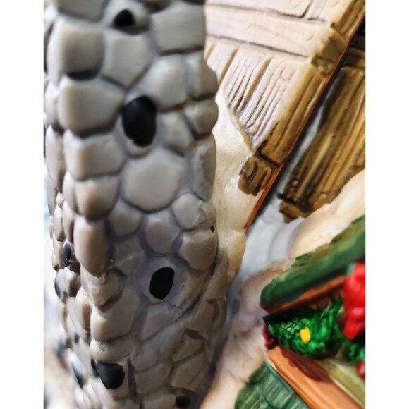 Santa Workbench SAWMILL CREEK WOODSHOP Christmas Village mill building REPAIRED - Picture 9 of 13